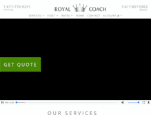Tablet Screenshot of bostonroyalcoach.com